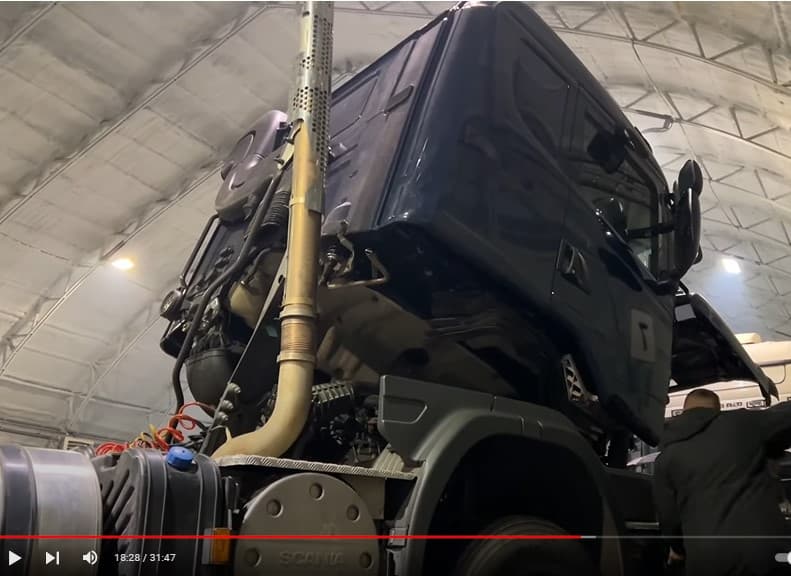 Поднимаем кабины Scania g480