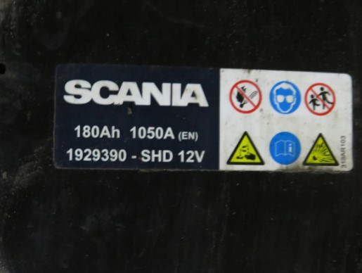 Параметры аккумуляторов Scania